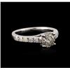 Image 1 : 14KT White Gold 1.37 ctw Diamond Ring