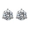 Image 1 : Diamond Earrings - 14KT White Gold