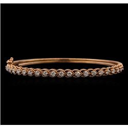 14KT White Gold 1.33 ctw Diamond Bracelet