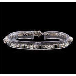 14KT White Gold 2.71 ctw Diamond Bracelet