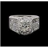 Image 2 : EGL Cert 4.62 ctw Diamond Ring - 18KT White Gold