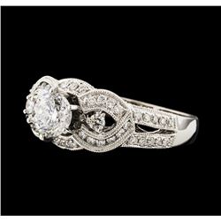 1.34 ctw Diamond Ring - 18KT White Gold