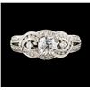 Image 3 : 1.34 ctw Diamond Ring - 18KT White Gold