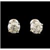 Image 1 : 2.14 ctw Diamond Stud Earrings - 14KT White Gold