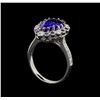 Image 4 : 14KT White Gold 3.86 ctw Tanzanite, Sapphire and Diamond Ring