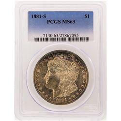 1881-S PCGS MS63 Morgan Silver Dollar