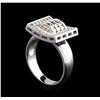 Image 4 : 0.72 ctw Diamond Ring - 14KT White Gold
