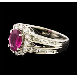 Ruby and Diamond Ring - Platinum