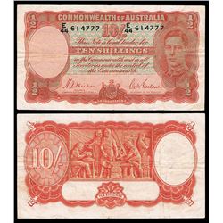 Australia, Ten Shillings, Sheehan/McFarlane (1939) (R12) E/44 614777