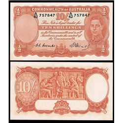 Australia, Ten Shillings, Coombs/Watt (1949) (R.14) A/42 757847