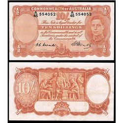 Australia, Ten Shillings, Coombs/Watt (1949) (R.14) A/45 554052