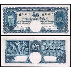 Australia, Five Pounds, Coombs/Wilson (1952) (R.48) S/35 394917