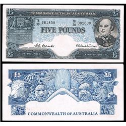 Australia, Five Pounds, Coombs/Wilson (1954) (R.49) TB/38 381808