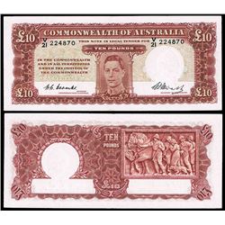 Australia, Ten Pounds, Coombs/Watt (1949) (R.60) V/21 224870