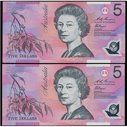 Australia, Five Dollars, Fraser/Evans (1995) (R.217ai)