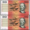 Image 1 : Australia, Twenty Dollars, Knight/Wheeler (1976) (R.406a)
