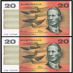 Australia, Twenty Dollars, Phillips/Fraser (1989) (R.411)