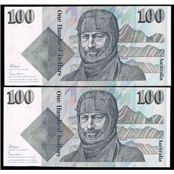 Australia, One Hundred Dollars, Johnston/Fraser (1985) (R.609)
