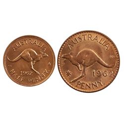 Australia, Pre Decimal, Elizabeth II, Proof Set, 1962