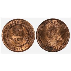 Australia, Halfpenny, George V 1911