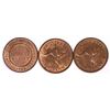 Australia, Halfpenny, George VI, 1938, 1941, 1942Y