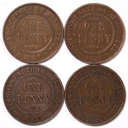 Australia, Penny, George V, 1920