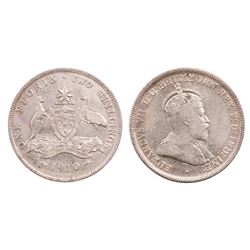 Australia, Florin, Edward VII, 1910