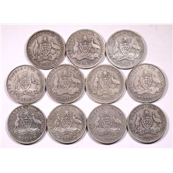 Australia, Florin, George V, 1911  - 1919