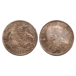 Australia, Florin, George V, 1922