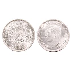 Australia, Florin, George V, 1938