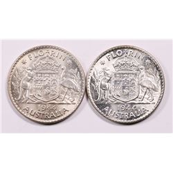 Australia, Florin, George VI, 1944, 1944S