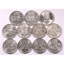 Australia, Florin, Elizabeth II, 1953 - 1963