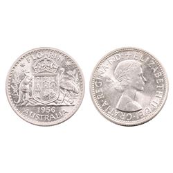 Australia, Florin, Elizabeth II, 1956