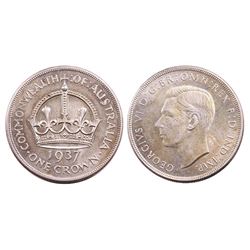 Australia, Crown, George VI, 1937