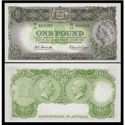 Australia, QEII, One Pound, Coombs/Wilson, 1961, (R.34a)