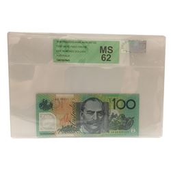 Australia, One Hundred Dollars, Fraser/Evans, 1996, Test Note