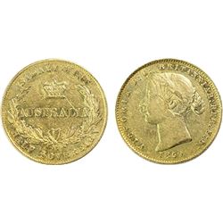 Australia, Victoria, Sydney Mint, Half Sovereign, 1859