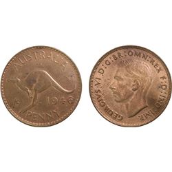 Australia, KGVI, Penny, 1946