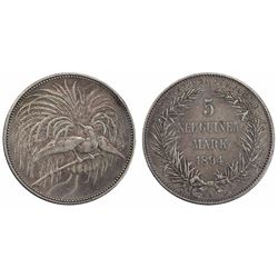 1894-A German New Guinea Five Mark
