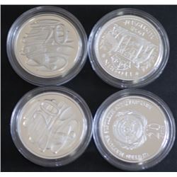 20c In Silver, 1991, 1998, 1938, UN, Proofs FDC