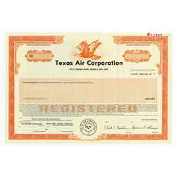Texas Air Corp., 1988 Specimen Bond
