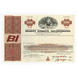 Braniff Airways, Inc., 1966 Specimen Bond