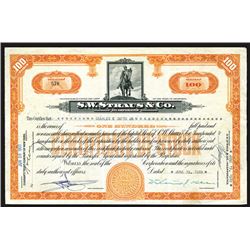 S.W. Straus & Co., Issued Stock.