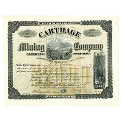 Carthage Mining Company, Issued Stock.