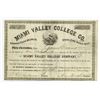 Image 1 : Miami Valley College Co., 1875 Issued Stock