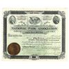 Image 1 : National Park Assoc., 1895 Issued Stock Certificate