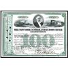 Image 1 : New York Central & Hudson River Railroad Co., 1907 Stock Certificate.