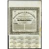 Image 1 : Galveston, Houston and Henderson R.R. Co., Issued Stock and Bond Certificates.