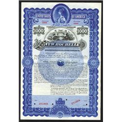 City of New Rochelle, 1899 Specimen Bond
