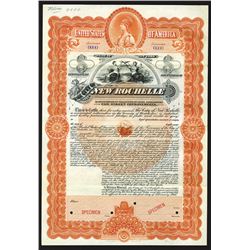 City of New Rochelle, 1900 Specimen Bond